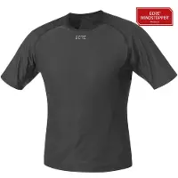 GORE WEAR M Gore Windstopper Baselayer Shirt Men svart XL 2022 Kortärmade underställströjor