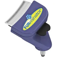 Furminator FURflex, pälsvårdande borste för små hundar, deShedding-tillsats för att avlägsna underull, storlek S