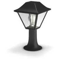Philips myGarden Alpenglow piedestal-/gånglampa 60 W E27 ljuskälla medföljer inte, Utomhus pelar-/stolpbelysning, Svart, Aluminium, Glas, IP44, Trädgård, Terass, I