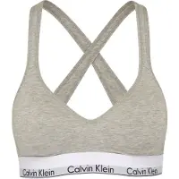 Calvin Klein Enfärgad V-ringad BH Dam Underkläder Grå QF1654-020 S