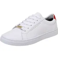 Tommy Hilfiger Låg sneaker 'Essential' guld / röd / vit