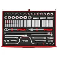 Teng Tools Hylsnyckelsats TTESK63; EVA; 63 st.