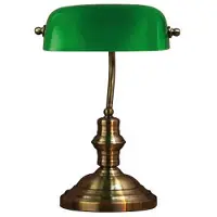 Markslöjd Skrivbordslampa Bankers, Brun / mässing, Vardagsrum / matsal, Metall, Antik, Bordslampa