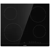 Gorenje ECT641BSC - Keramisk häll - 4 kokplattor - Fördjupning - bredd: 56 cm - djup: 49 cm - with sanded sides - svart