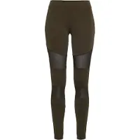 Urban Classics Leggings 'Tech Mech' oliv