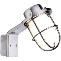 Nordlux Vägglampa MARINA, Aluminium / grå / zink, Badrum, Metall, Modern, Vägglampa, vägglampa inomhus