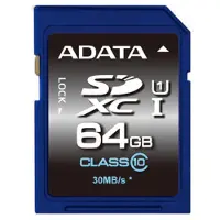ADATA Premier UHS-I - Flash-minneskort - 64 GB - UHS Class 1 / Class10 - SDXC UHS-I