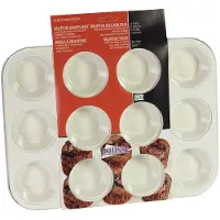 Patisse muffinsform 35 x 27 cm stål koppar/vit