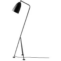 Gubi Golvlampa , Gräshoppa, Svart, Vardagsrum, Metall, Design