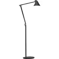 Louis Poulsen Golvlampa , NJP, dimbara, Svart, Vardagsrum, Metall, Design