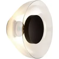 Marset Design vägglampa Aura, Genomskinlig / transpare, Vardagsrum / matsal, Glas, Design, Vägglampa, vägglampa inomhus