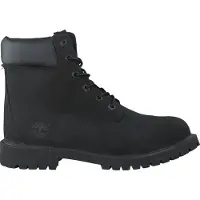 Timberland unisex för barn. TB0129070011 6 Inch Premium läderstövlar med snörning svart (36), Hud, Karta, Nyckelband, Casual, barnmode