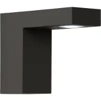 Lucide LED utomhus vägglampa Taxas, Svart, Aluminium / grå / zink, Modern, LED-vägglampa utomhus
