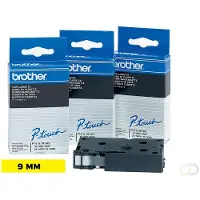 Brother - Svart, gul - Rulle (0,9 cm x 8 m) 1 kassett(er) bandlaminat - för P-Touch PT-2000, PT-3000, PT-500, PT-5000, PT-8E