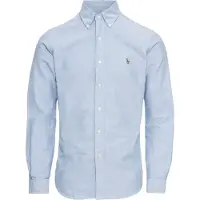 Ralph Lauren för män. 710549084007 Oxfordskjorta med smal passform blå (XXL), Casual, Bomull, Lång ärm