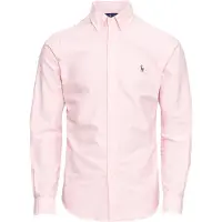 Ralph Lauren för män. 710549084008 Slim Fit Oxfordskjorta rosa (L), Casual, Bomull, Lång ärm