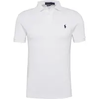 Ralph Lauren för män. 710548797001 Piqué Pikétröja, smal passform vit (XXL), Casual, Bomull, Kort ärm