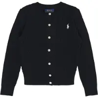 Ralph Lauren Cardigan - Stickad - Marinblå - - 5 år (110) - Cardigan