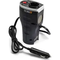 Technaxx Växelriktare TE13 200 W 12 V/DC - 230 V/AC, 5 V/DC Burkform för mugghållare