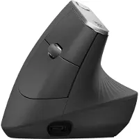 Logitech Ergonomisk mus Bluetooth, Trådlös Optisk Svart, Silver 4 Knappar 4000 dpi Ergonomisk