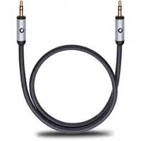 OEHLBACH 60015 Teleplugg Audio Anslutningskabel [1x Teleplugg 3.5 mm - 1x Teleplugg 3.5 mm] 3.00 m Svart guldpläterad kontakt, OFC-ledare