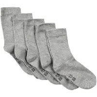 Minymo Strumpor - 5-pack - Gråmelerad - - 27/30 - Strumpor