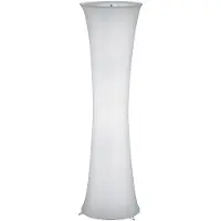 TRIO Golvlampa 'FL Actros wit' Moderna vit/tyg - Passande för LED / Inomhus