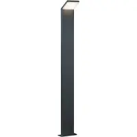 TRIO Lighting LED pollare PEARL, Svart, Aluminium / grå / zink, Modern, LED-utomhuslampa