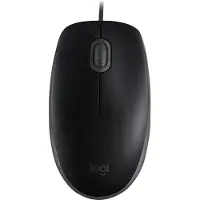 Logitech B110 Silent Trådbunden Mus, USB-A, 1000 DPI, Svart