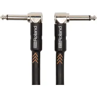 Roland Black Instrument Cable Angled 1/4" 15cm