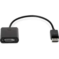 HP F7W96AA DisplayPort / DVI Adapter [1x DisplayPort hane - 1x DVI-hona 24+1 pol] Svart