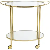Bloomingville fint barbord guld glas