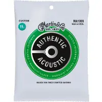 Martin strings MA130S - Akustisk gitarrsträngsats - Äkta siden- och stålfosforbrons - Custom 11,5 - 47,0