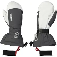 Hestra Army Leather Heli Ski Mitt Grey