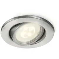 Philips myGarden Fresco infällda spotlights 4,6 W GU10, Punktbelysning för utomhusbruk, Rostfritt stål, Metall, IP20, Trädgård, Terass, II
