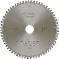 Metabo 628082000 Cirkelsågblad 210 mm 1 st