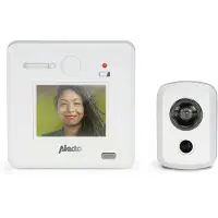 Alecto Digital dörrspion med 2,4" display Vit