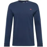 Levi's T-shirt 'LS Housemark Tee' marinblå