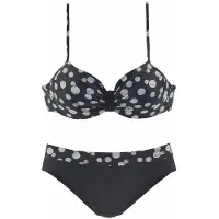 LASCANA Bikini 'Wire Glue' svart / vit
