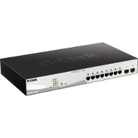 D-Link DGS-1210-10MP/E DGS-1210-10MP/E Nätverks-switch 8 + 2 Port 20 GBit/s PoE-funktion
