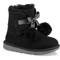 Ugg Teddystövlar - Gita - Svart m. Pompoms - - 35 - Teddystövlar
