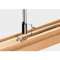 Festool Notfräs med bottenskär ; 10 mm; 25/60 mm