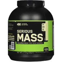 Optimum Nutrition , Serious Mass, Protein Powder Supplent, Vanilj, 6 lb (2,72 kg)