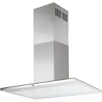 Silverline Nordic Dark Ada SL 4250-90RF - Kåpa - fritt hängande - bredd: 90 cm - djup: 60 cm - utsug och återcirkulering (-) - stål
