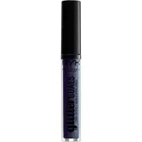 Nyx Glitter Goals Liquid Lipstick - Oil Spill (Svart Med Blå Och Lila Glitter)