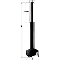 Cmt Forstner kvistborr ; S=16 mm; D=50 mm