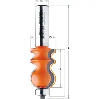 Cmt Kant- och hörnfräs ; S=1/2''; D=23,8 mm