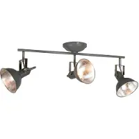 QAZQA Industriell spotlight antracit roterbar och vinklingsbar 3-ljus - Tommy