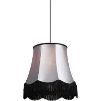 QAZQA Retro hänglampa svart med grå 45 cm - Granny