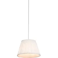 QAZQA Retro Hänglampa Kräm 25 cm - Plisse